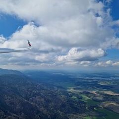 Flugwegposition um 14:40:06: Aufgenommen in der Nähe von Garmisch-Partenkirchen, Deutschland in 1563 Meter
